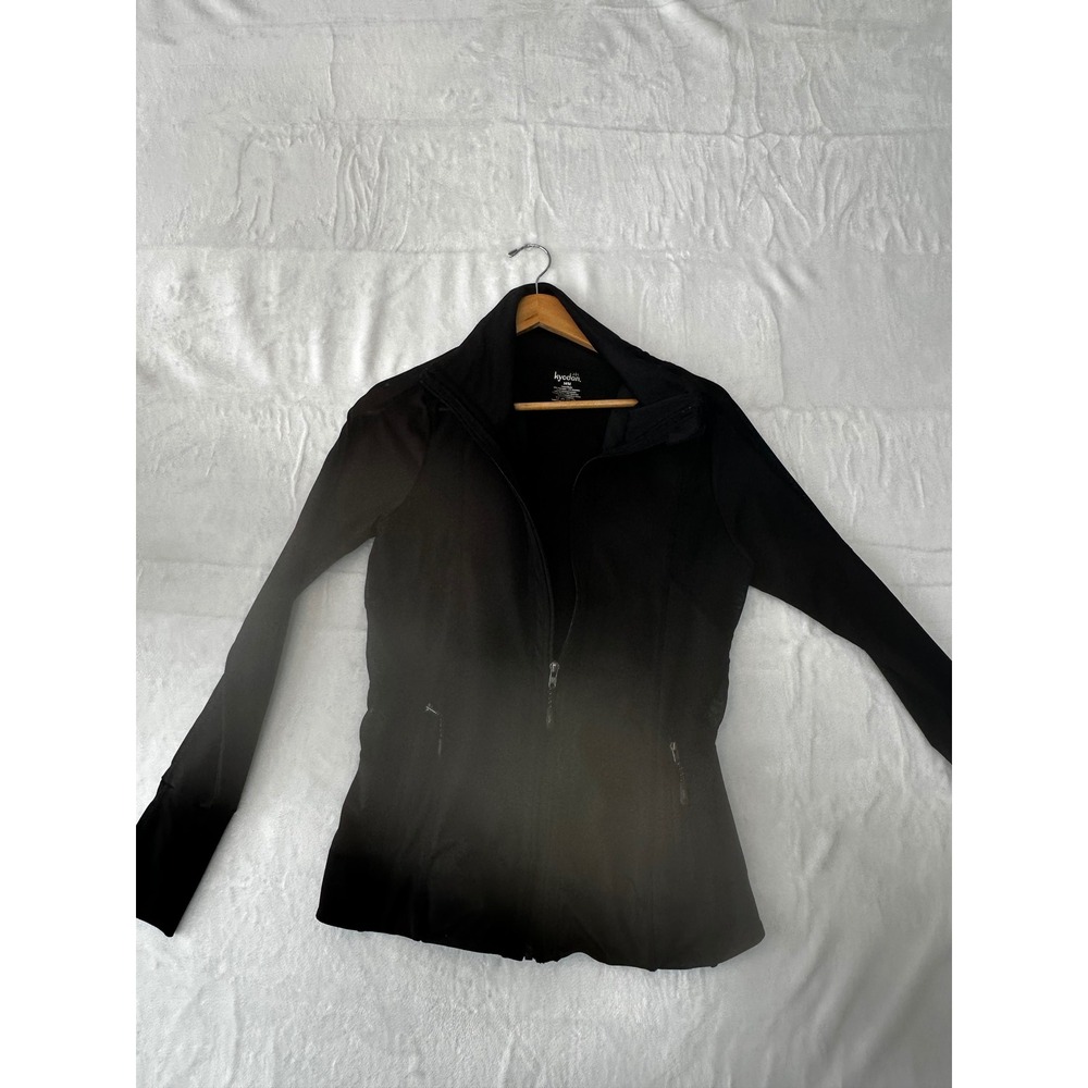 Kyodan‎ Black Athletic Jacket Full Zip Mesh Accents Women Medium